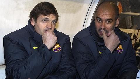 Guardiola abronca a Alves y Thiago por el bailecito