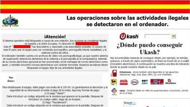 Cómo el virus de la Policía aún encabeza los timos a los internautas