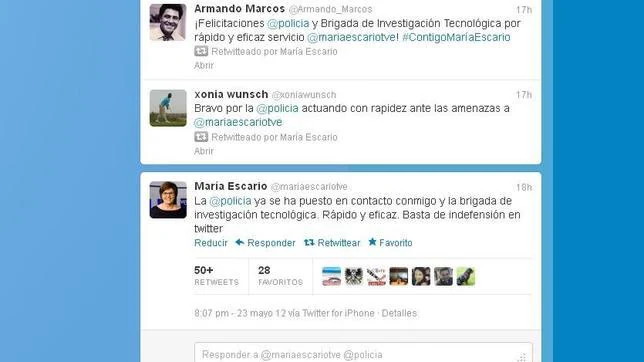 Famosos acosados v a Twitter