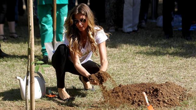 Gisele Bündchen, jardinera modélica