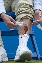 Nalbandian, descalificado en Queen&#039;s por herir a un árbitro de una patada