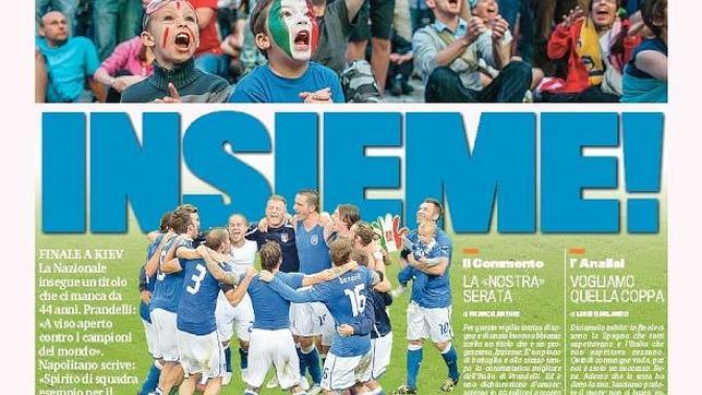 La prensa italiana, con su selección