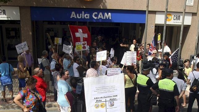 La antigua cúpula de la CAM, ante la Audiencia Nacional