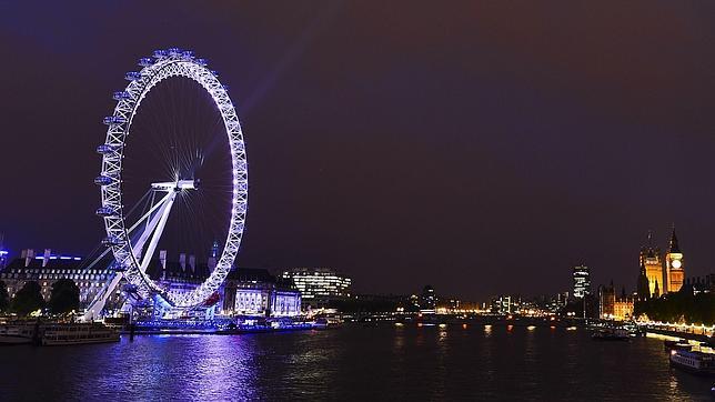 Londres 2012. El London Eye se ilumina en función de los ánimos en Twitter