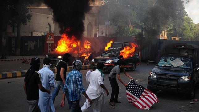 Al menos 19 muertos en Pakistán en protestas por el vídeo contra Mahoma