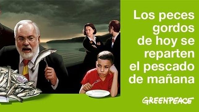 Cañete considera «un poquito zafia» una campaña de Greenpeace con su imagen