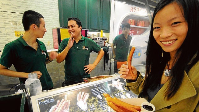 Churros con helado... o mejor aún, con queso