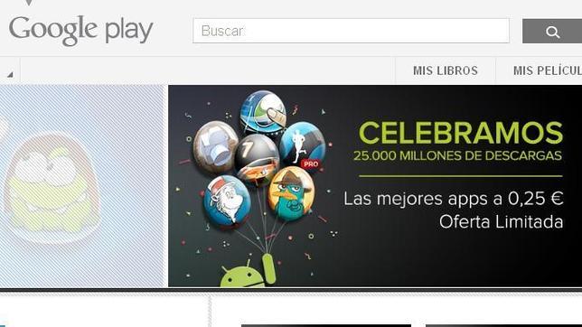 Google supera los 25 millones de descargas en Google Play