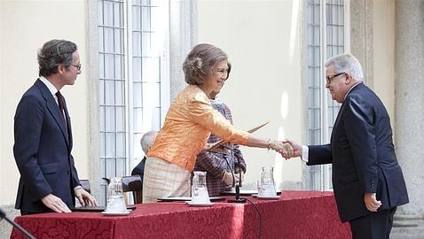 La Reina distingue a la Cueva Pintada con el premio «Hispania Nostra»