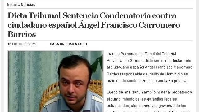Carromero, condenado a cuatro años de cárcel por la muerte de Oswaldo Payá