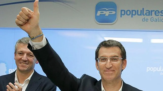 Feijóo: «Esta victoría habría sido imposible sin el Gobierno responsable de Rajoy»