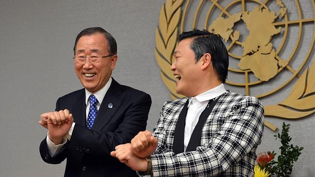 Ban Ki-moon siente «celos» del éxito del rapero PSY y su «Gangnam Style»