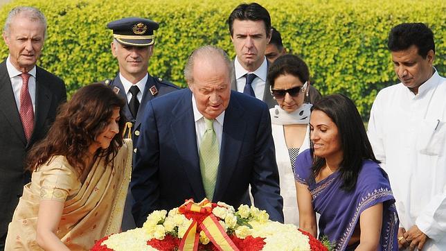 El Rey homenajea a Gandhi