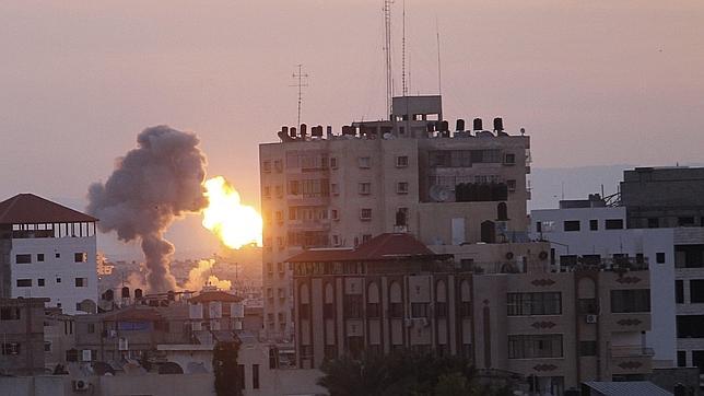 Madrugada de bombardeos sobre Gaza