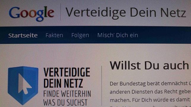 Diputados alemanes critican la campaña de Google contra la ley de derechos de reproducción