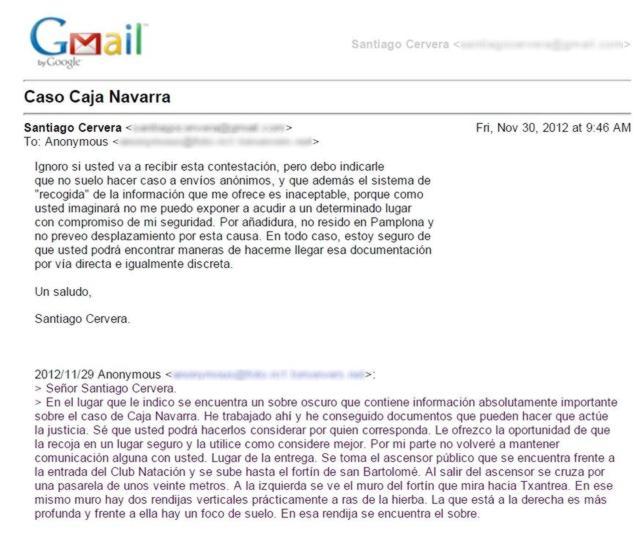 Cervera consideró «inaceptable» el sistema de entrega de la información sobre Caja Navarra