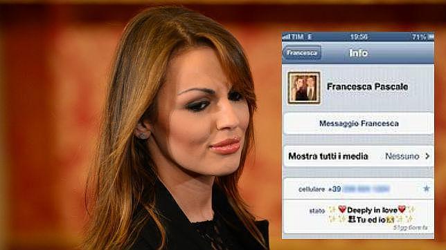 La novia de Berlusconi dedica al «cavaliere» un WhatsApp lleno de corazones