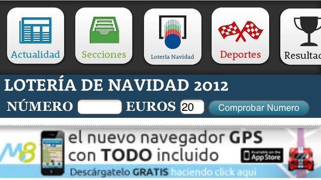 Lotería de Navidad 2012: Localiza tu décimo en ABC.es y en la aplicación móvil