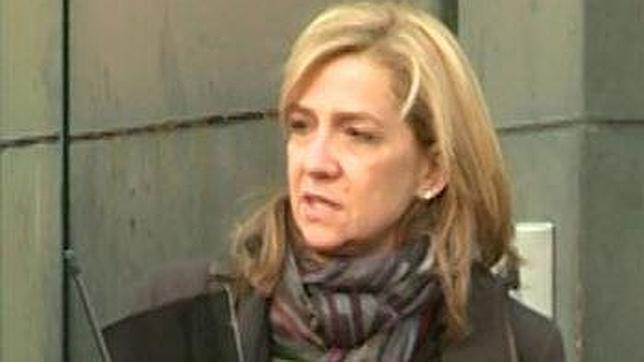 La Infanta Cristina, «afectada» tras la imputación de su secretario