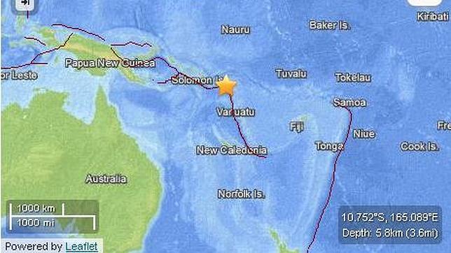 Al menos cinco muertos tras un tsunami en las Islas Salomón