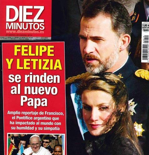 El encuentro de Don Felipe y Doña Letizia con el Papa, en las portadas del corazón