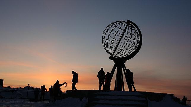 El monumento más fotogénico de Cabo Norte, en Honningsvag