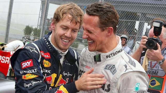 China: principio y final de Vettel y Schumacher, las dos leyendas alemanas
