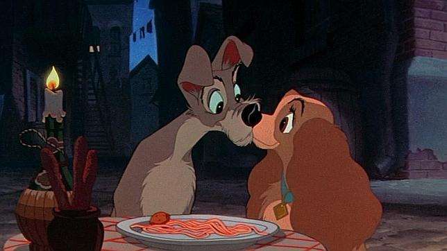 Fotograma de la película de Disney «La dama y el vagabundo»