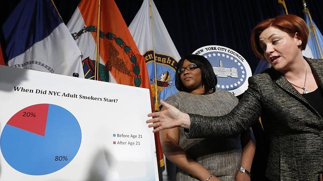 Nueva York quiere elevar de 18 a 21 años la edad para fumar
