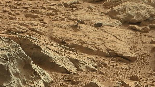 La brillante manilla, captada por el Curiosity