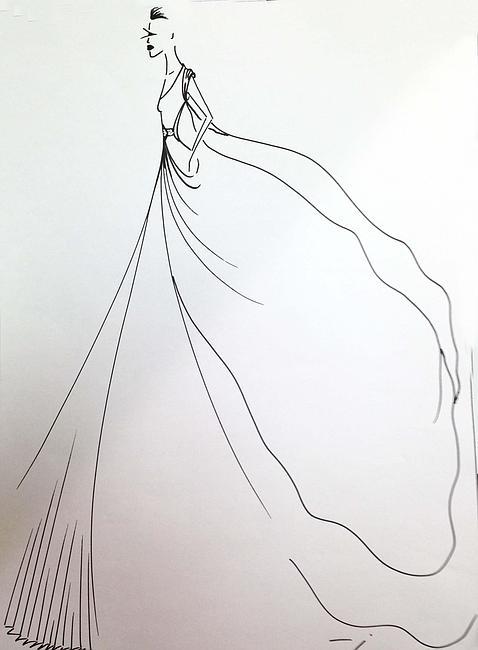 Boceto del diseño para las novias del 2013