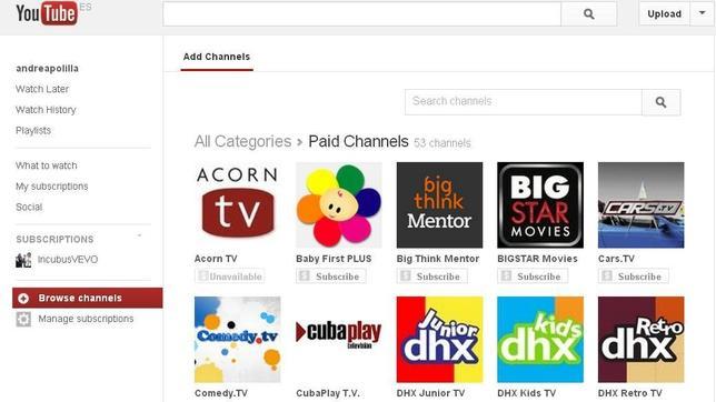 YouTube ya empieza a cobrar