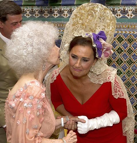 Carmen Tello, en la tercera boda de Cayetana de Alba