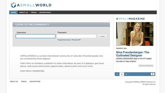 Asmallworld, el «Facebook para millonarios», quiere resucitar con el pago por suscripción