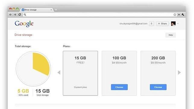 Google une el almacenamiento de Drive, Gmail y Google+ y ofrece 15 GB gratuitos