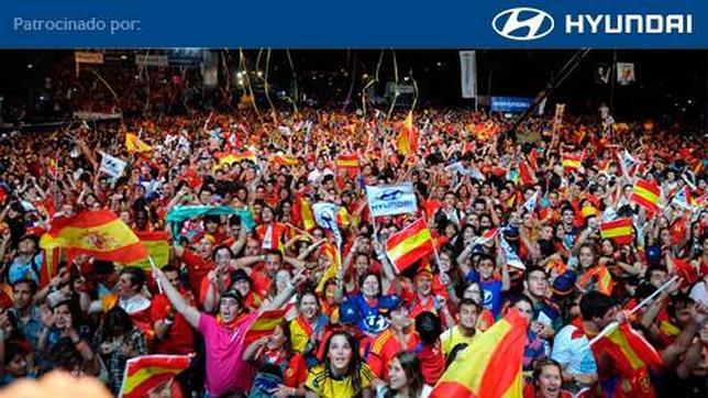 Afición: «Sí, yo soy español, español, español»