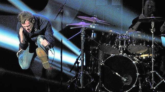 Damon Albarn, líder de Blur, durante una actuación de la banda en Londres