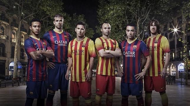 El Barcelona recupera la «senyera» para la segunda equipación