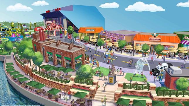 Los Simpsons abrirán un parque de atracciones con cerveza Duff y Krusty Burguers