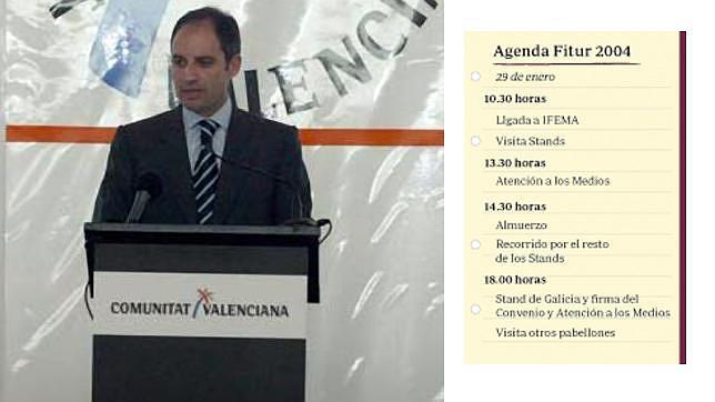 La agenda de Camps demuestra que no se reunió en Zarzuela con Urdangarín