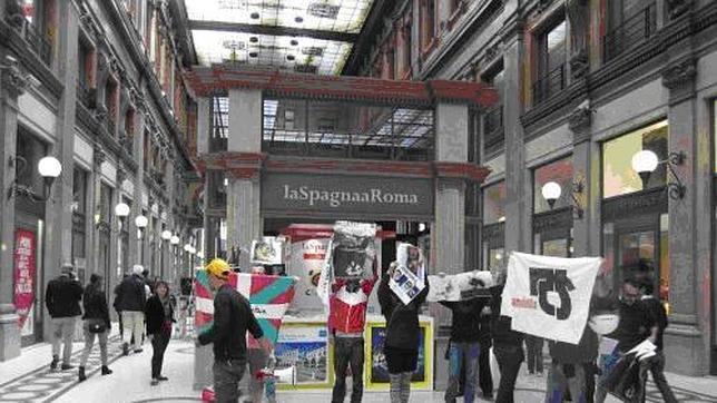 Proetarras italianos acosan en Roma un stand que promocionaba la marca España