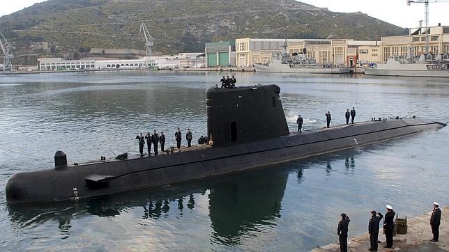 Submarino «Tramontana» en su base de Cartagena (Murcia)