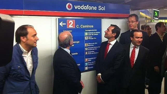 La estación de Metro en Sol pasará a denominarse «Vodafone Sol» durante los próximos tres años