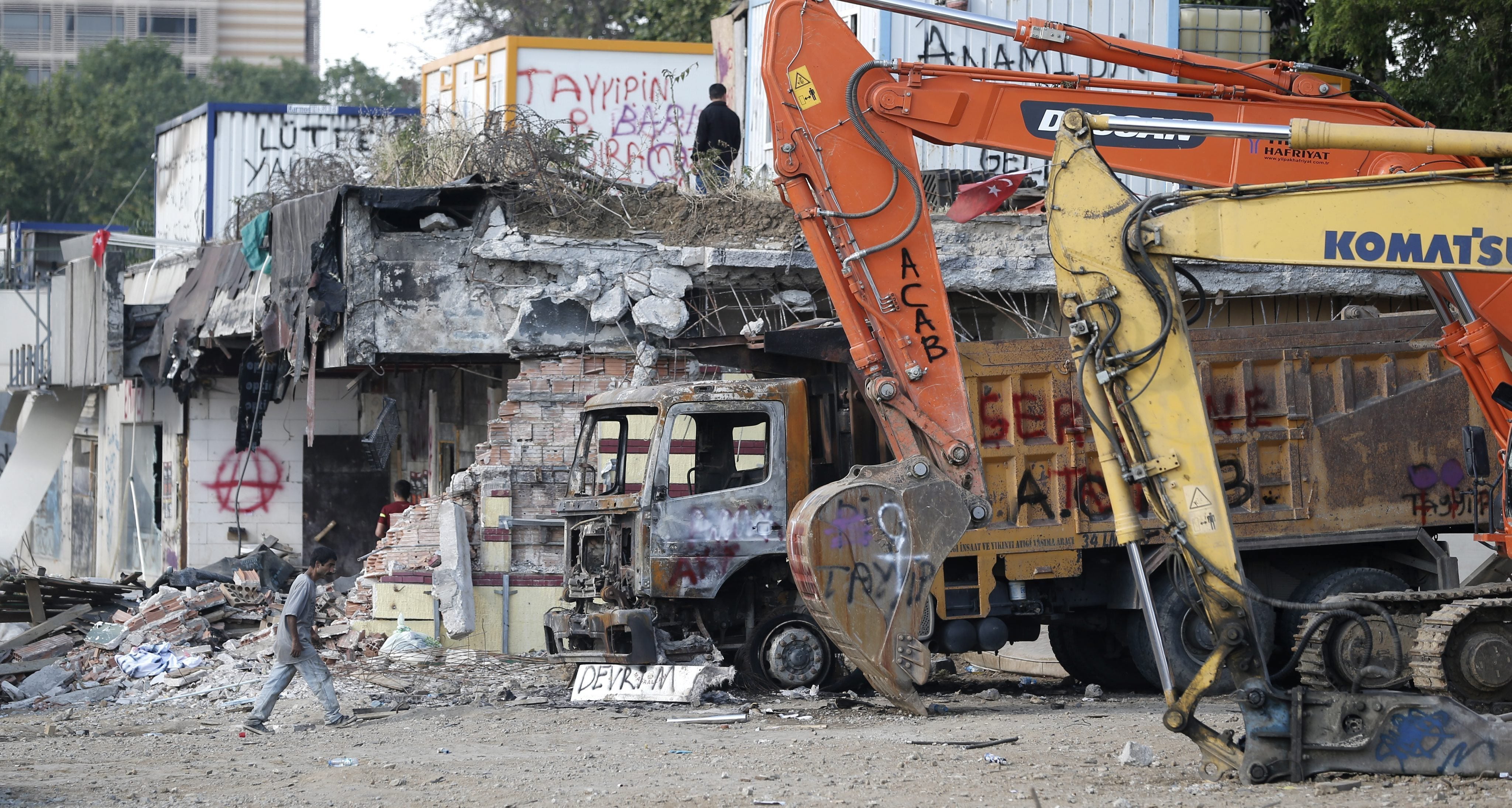 La protesta empezó porque el Gobierno quería convertir un parque público en un centro comercial