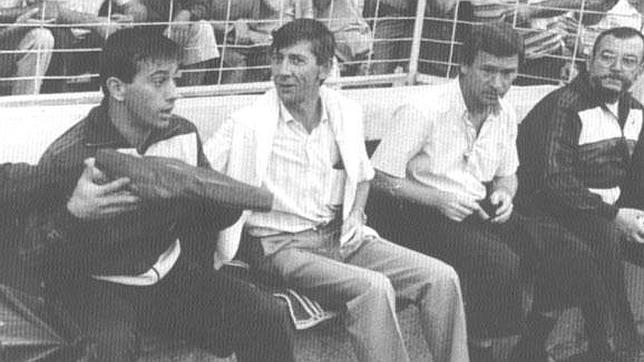 Pizo Gómez, Ángel Gorostidi, Javier Clemente y Nacho Biritxinaga