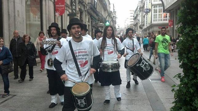 Tibia acogida a la manifestación promovida por Caballero en Vigo