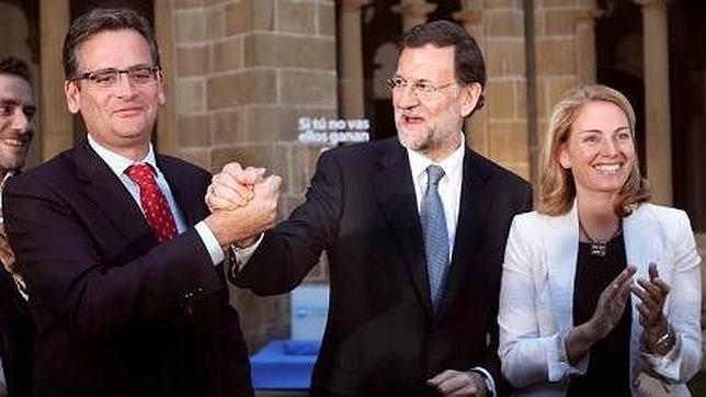 Rajoy apoya hoy a Quiroga en su primer acto en Madrid como líder del PP vasco