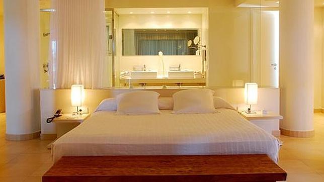 Una de las habitaciones del hotel Pachá