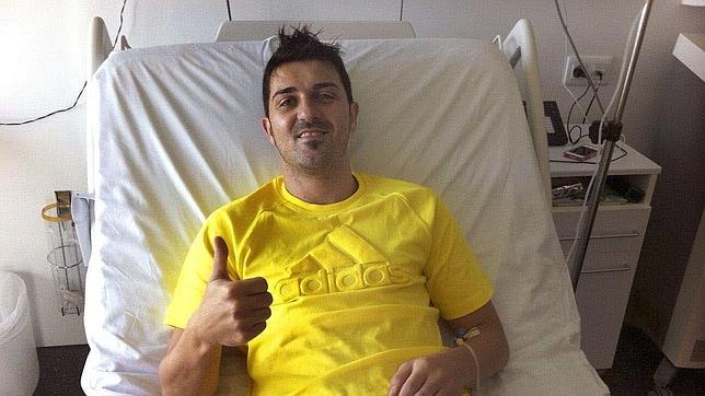 Villa, en el hospital después de su lesión en Yokohama