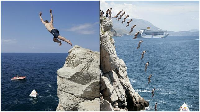 Saltos desde los acantilados que rodean Dubrovnik
